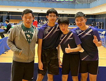 2nd Runner-up (Boys) in Inter-school Table Tennis Competition